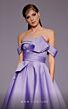 MNM Couture N0511 Pleated Top Off The Shoulder Dress