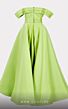 MNM Couture N0511 Pleated Top Off The Shoulder Dress