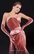 MNM Couture N0515 Panel Train Strapless Asymmetrical Dress