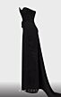 MNM Couture N0515 Panel Train Strapless Asymmetrical Dress
