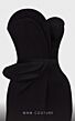 MNM Couture N0515 Panel Train Strapless Asymmetrical Dress