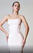 MNM Couture N0526A Puff Sleeve Cape Strapless Dress