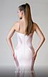 MNM Couture N0526A Puff Sleeve Cape Strapless Dress