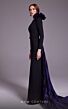 MNM Couture N0529 Panel Train Long Sleeve One Shoulder Dress