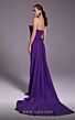 MNM Couture N0532 Panel Train Pleated Faux Wrap Dress