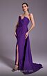 MNM Couture N0532 Panel Train Pleated Faux Wrap Dress