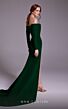 MNM Couture N0541 High Slit Off The Shoulder Faux Wrap Dress