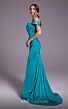 MNM Couture N0543 Pleated Top One Shoulder Dress