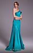 MNM Couture N0543 Pleated Top One Shoulder Dress