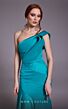 MNM Couture N0543 Pleated Top One Shoulder Dress