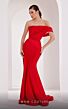 MNM Couture N0543 Pleated Top One Shoulder Dress