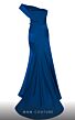 MNM Couture N0543 Pleated Top One Shoulder Dress