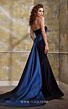 MNM Couture N0559 Panel Train Strapless Two Tone Dress