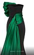 MNM Couture N0559 Panel Train Strapless Two Tone Dress