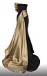 MNM Couture N0559 Panel Train Strapless Two Tone Dress