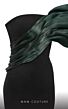 MNM Couture N0559 Panel Train Strapless Two Tone Dress