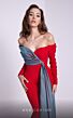 MNM Couture N0561 Off The Shoulder Long Sleeve Dress