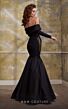 MNM Couture N0563 Illusion Side Off The Shoulder Dress
