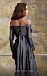 MNM Couture N0565 Panel Train Bow Neckline Dress