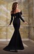 MNM Couture N0566 Bow Top Off The Shoulder Dress