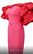 MNM Couture N0569 Bolero Sleeves Back Slit Strapless Dress