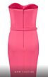 MNM Couture N0569 Bolero Sleeves Back Slit Strapless Dress