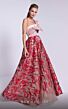 MNM Couture N0576 Embroidered Skirt One Shoulder Dress
