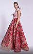 MNM Couture N0576 Embroidered Skirt One Shoulder Dress