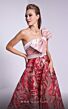MNM Couture N0576 Embroidered Skirt One Shoulder Dress
