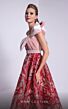 MNM Couture N0576 Embroidered Skirt One Shoulder Dress