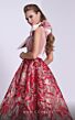 MNM Couture N0576 Embroidered Skirt One Shoulder Dress