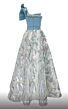 MNM Couture N0576 Embroidered Skirt One Shoulder Dress