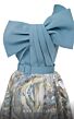 MNM Couture N0576 Embroidered Skirt One Shoulder Dress