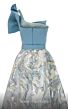 MNM Couture N0576 Embroidered Skirt One Shoulder Dress