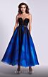 MNM Couture N0581 Floral Top Print Skirt Strapless Dress