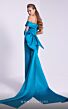 MNM Couture N0589 Bow Train Off The Shoulder Dress