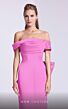 MNM Couture N0589 Bow Train Off The Shoulder Dress