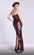 MNM Couture N0590 Bolero Sleeve Strapless Geometric Dress