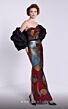 MNM Couture N0590 Bolero Sleeve Strapless Geometric Dress