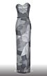 MNM Couture N0590 Bolero Sleeve Strapless Geometric Dress