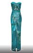 MNM Couture N0590 Bolero Sleeve Strapless Geometric Dress