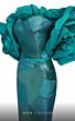 MNM Couture N0590 Bolero Sleeve Strapless Geometric Dress