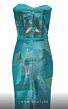 MNM Couture N0590 Bolero Sleeve Strapless Geometric Dress
