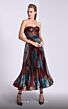MNM Couture N0591 Corset Top Strapless Geometric Dress