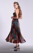MNM Couture N0591 Corset Top Strapless Geometric Dress