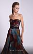 MNM Couture N0591 Corset Top Strapless Geometric Dress