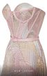MNM Couture N0591 Corset Top Strapless Geometric Dress