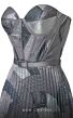 MNM Couture N0591 Corset Top Strapless Geometric Dress