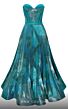 MNM Couture N0591 Corset Top Strapless Geometric Dress