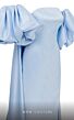 MNM Couture N0598 Cape Sleeve High Slit Strapless Dress